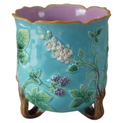 Antique George Jones Majolica Blackberry Planter