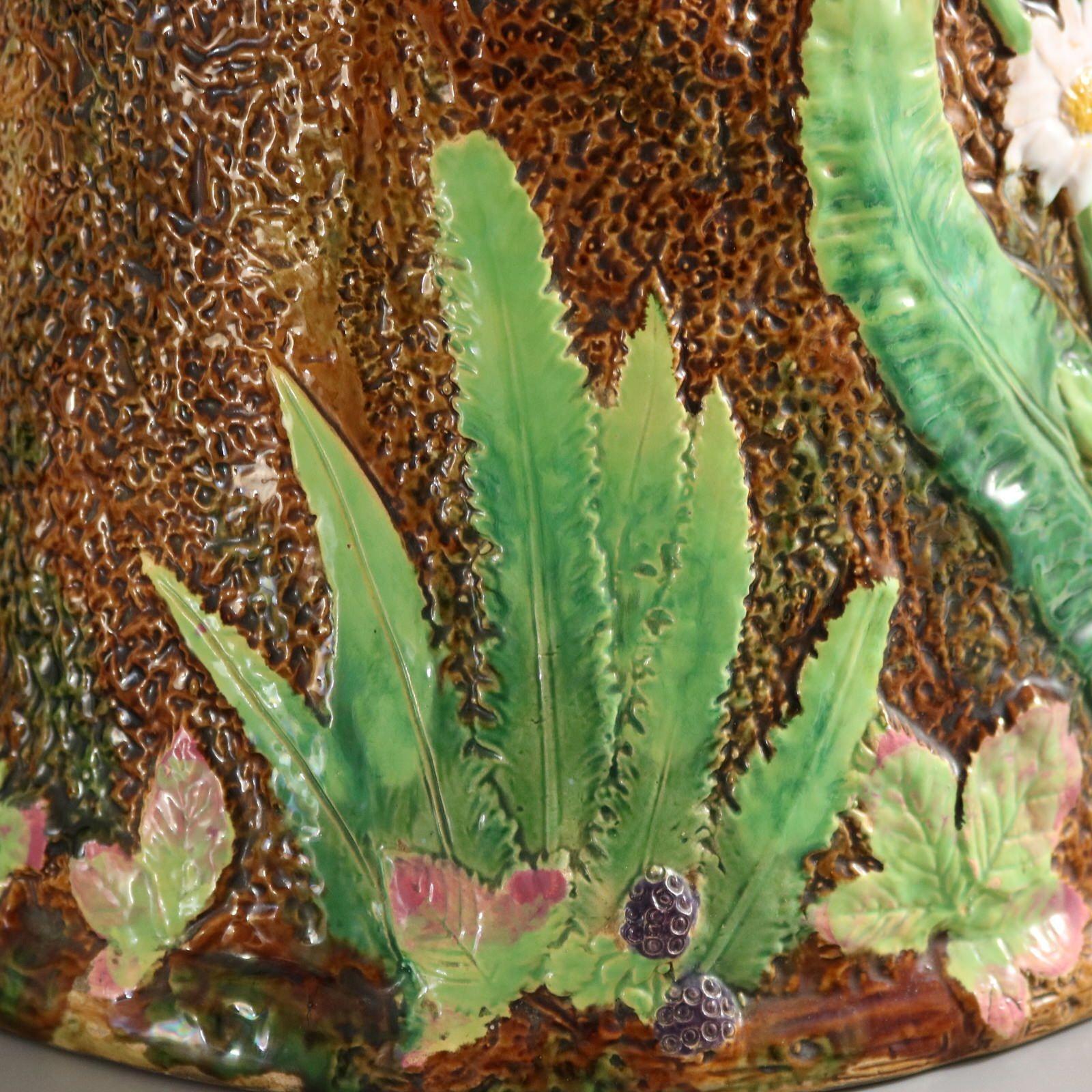 George Jones Majolica Daisy Garden Seat 6