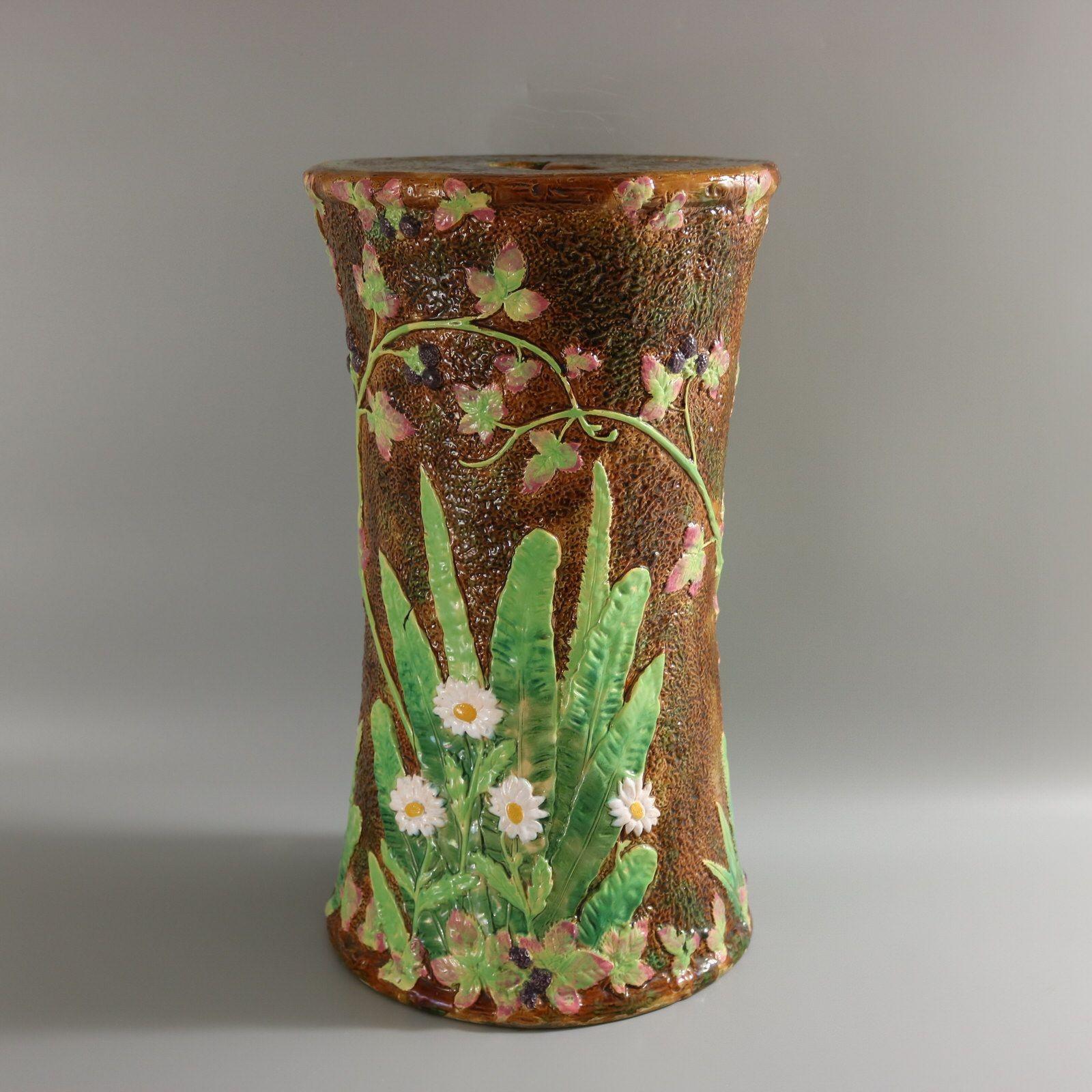 George Jones Majolica Daisy Garden Seat 1