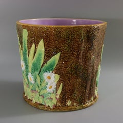 George Jones Majolica Daisy Jardiniere