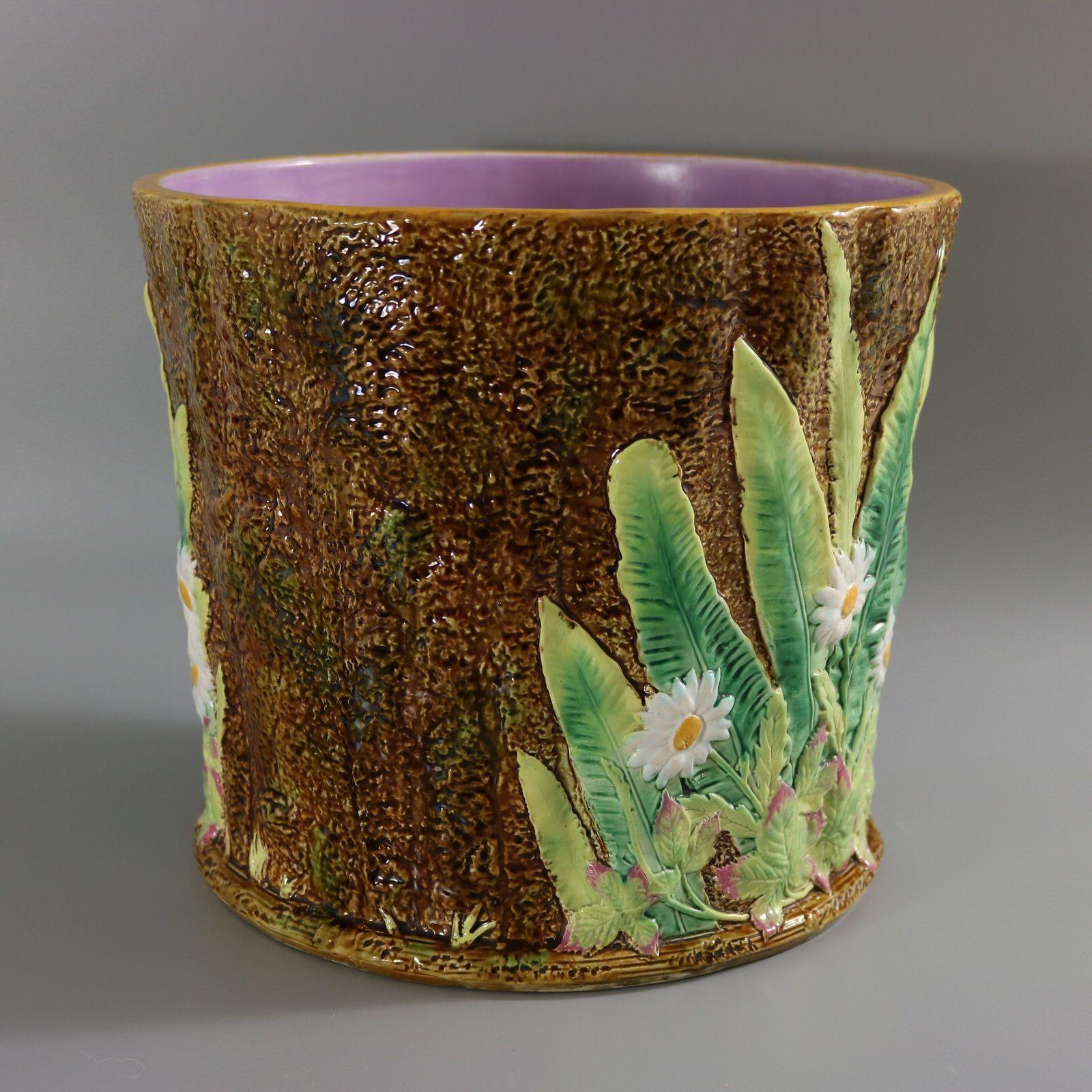 English George Jones Majolica Daisy Jardiniere
