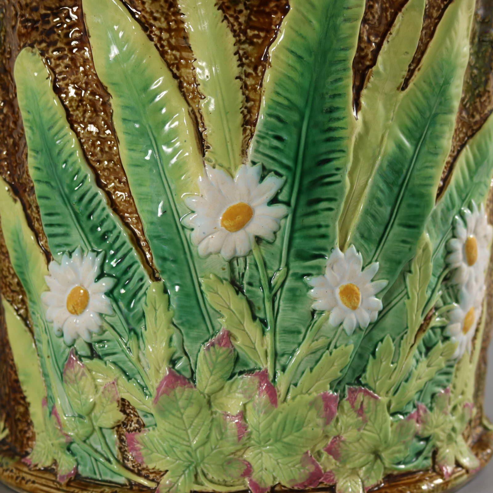 George Jones Majolica Daisy Jardiniere 1
