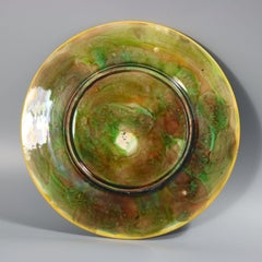 George Jones Majolica Dog Rose Plate