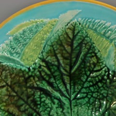 George Jones Majolica Fern Plate