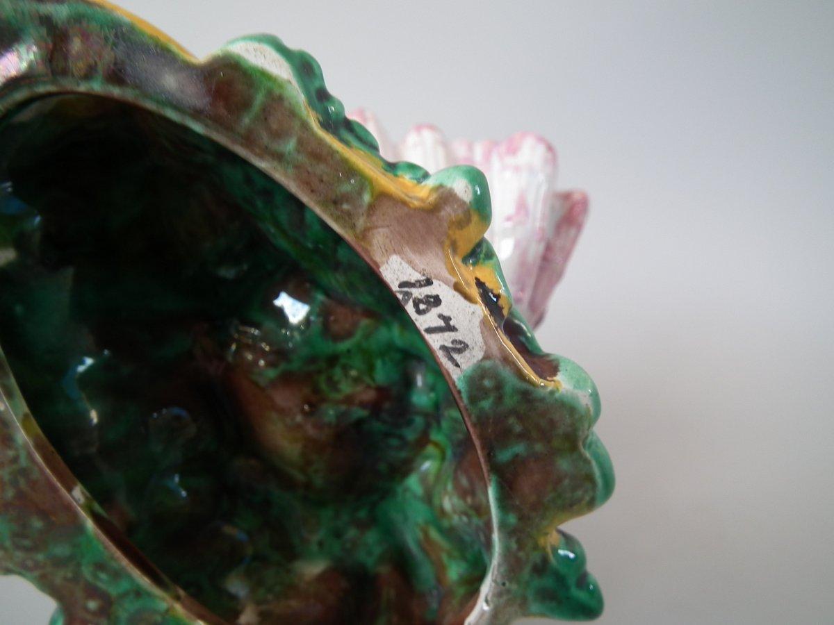 English George Jones Majolica Merman Dish