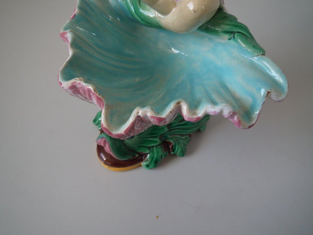 George Jones Majolica Merman Dish 1