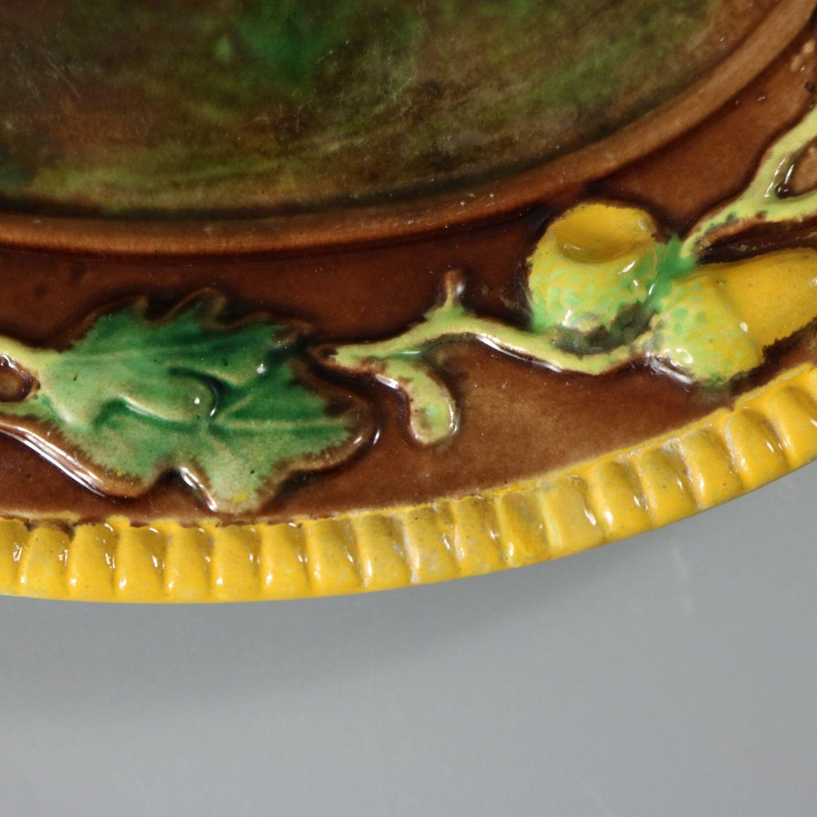 George Jones Majolika Eiche und Eicheln Box im Angebot 8