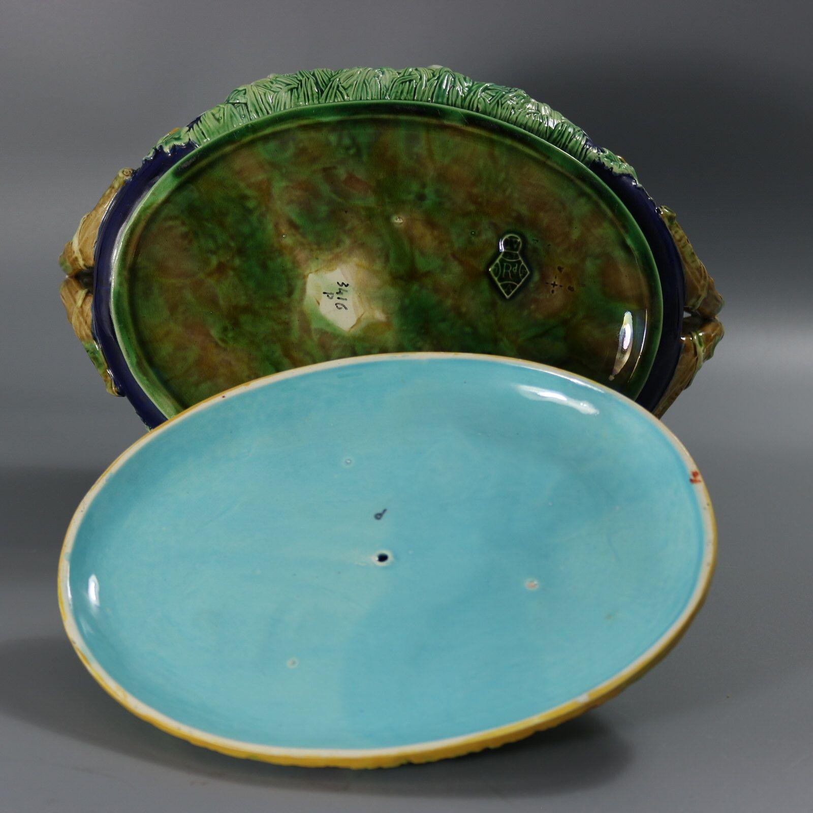 George Jones Majolica Partridge Game Pie Dish For Sale 8