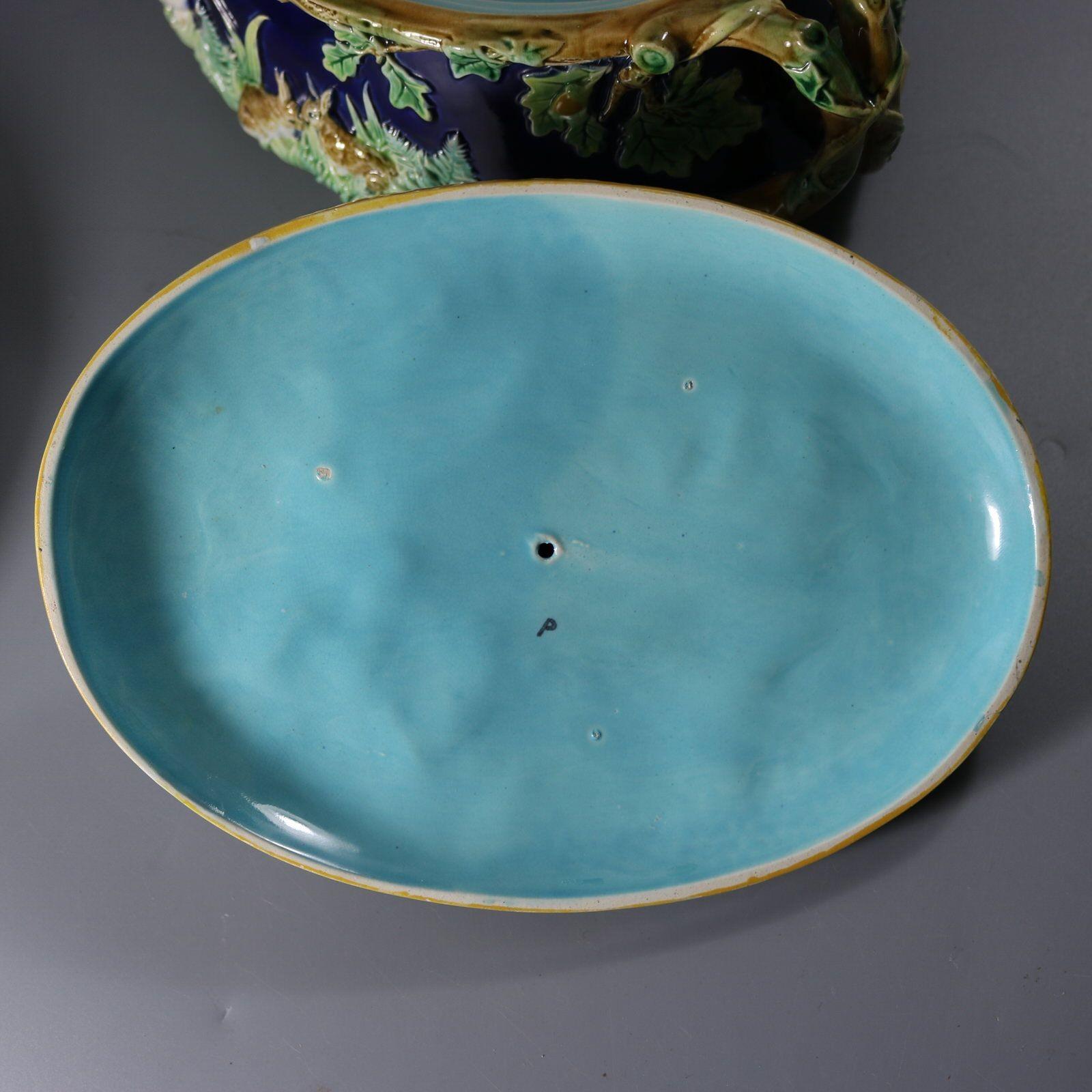 George Jones Majolica Partridge Game Pie Dish For Sale 13