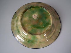 George Jones Majolica Picket Fence Daisy Cheese Dome