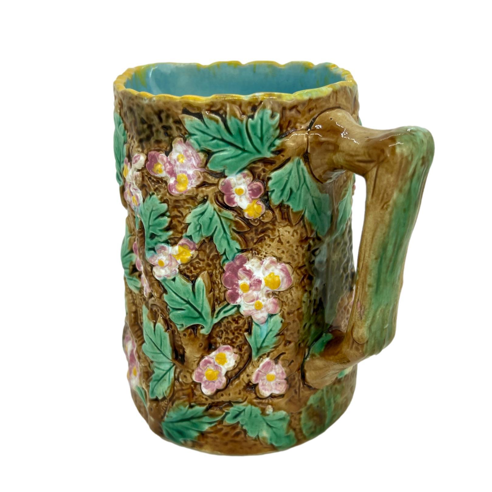 majolica pottery pitcher