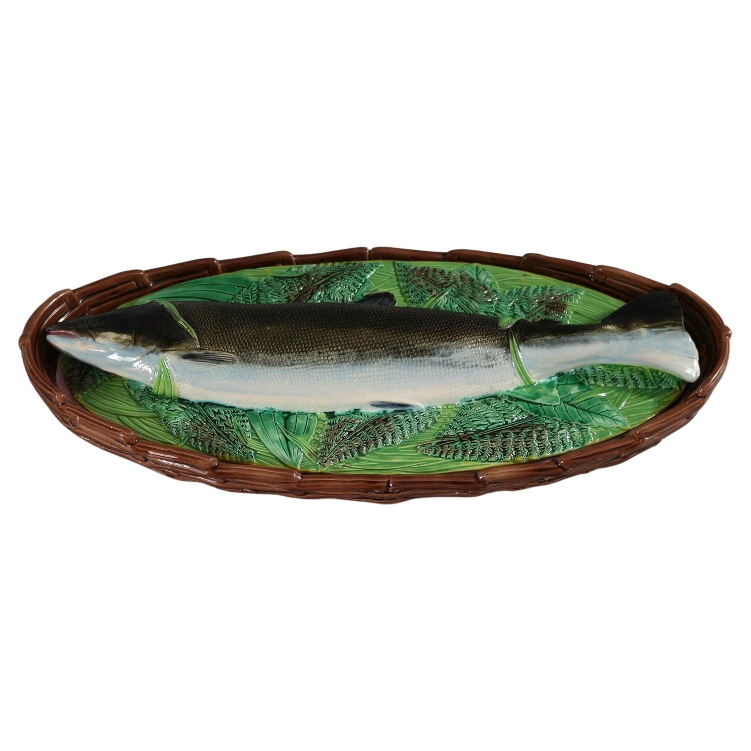 George Jones Majolica Salmon Tureen
