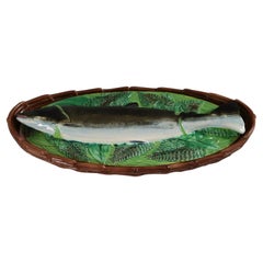 Sopera de salmón de mayólica George Jones