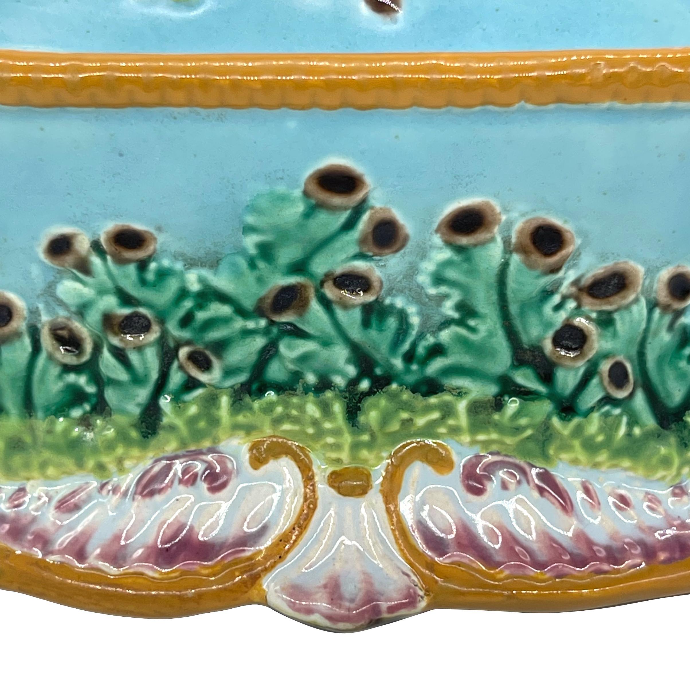 George Jones Majolica Sardine Box with Shells and Seaweed, English, ca. 1867 5