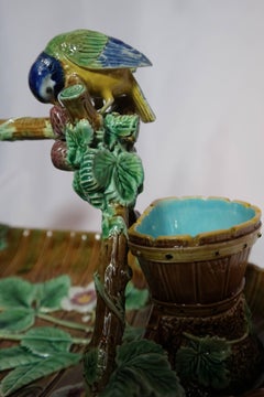 George Jones Majolica Strawberry Service, circa 1875