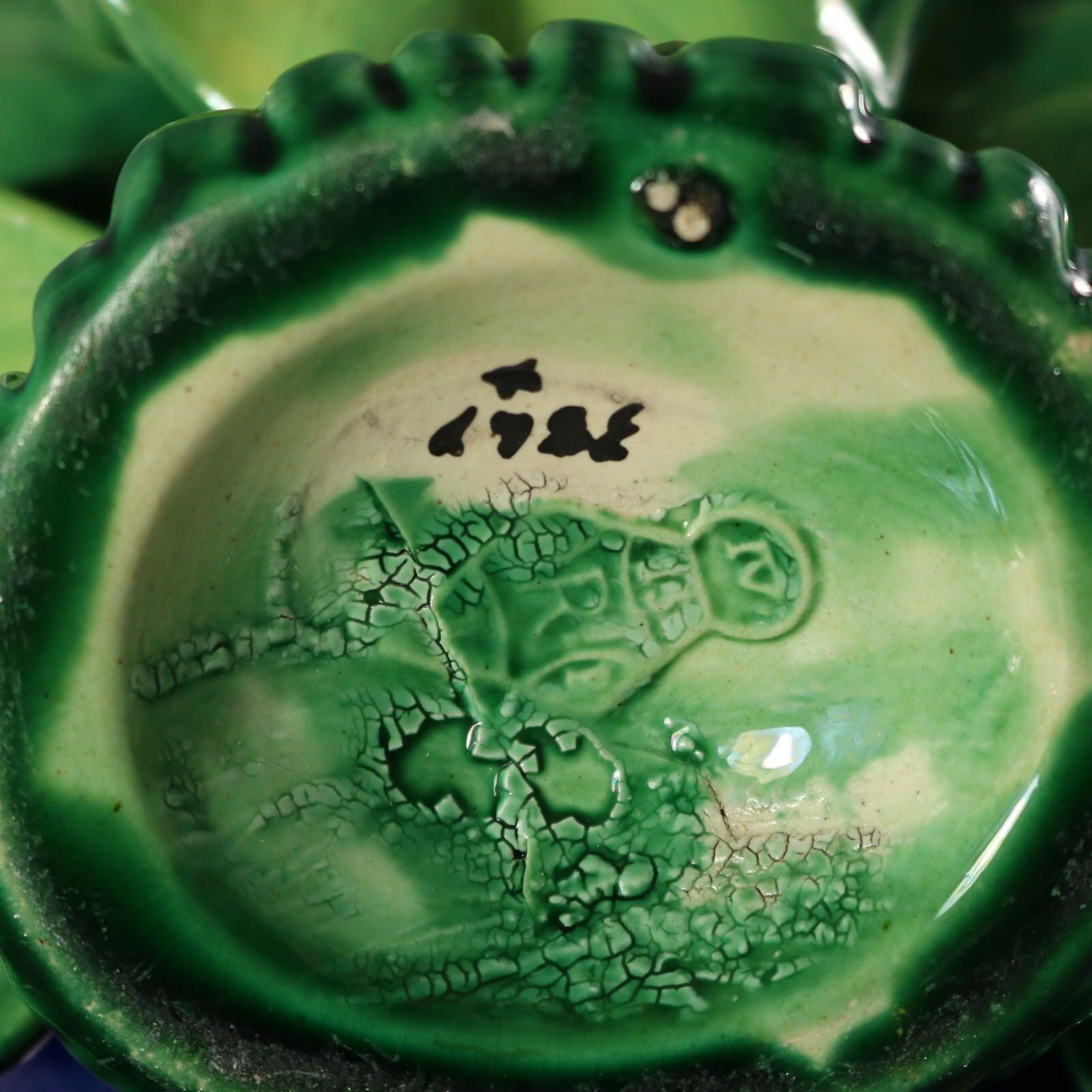 George Jones Majolica Swallow Lily Jardiniere 9