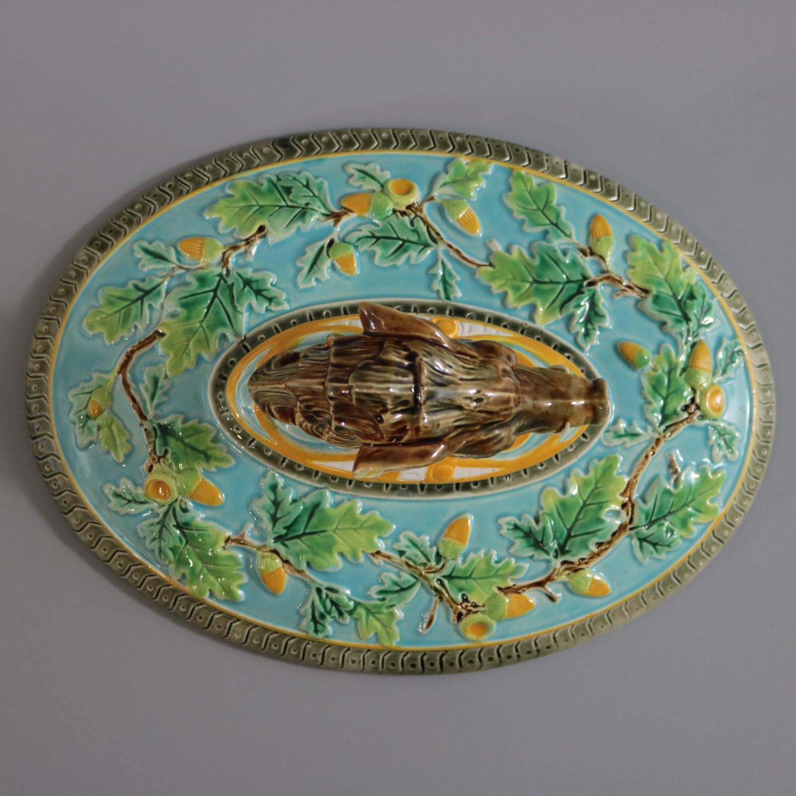 George Jones Majolica Wild Boar Game Pie Dish For Sale 6