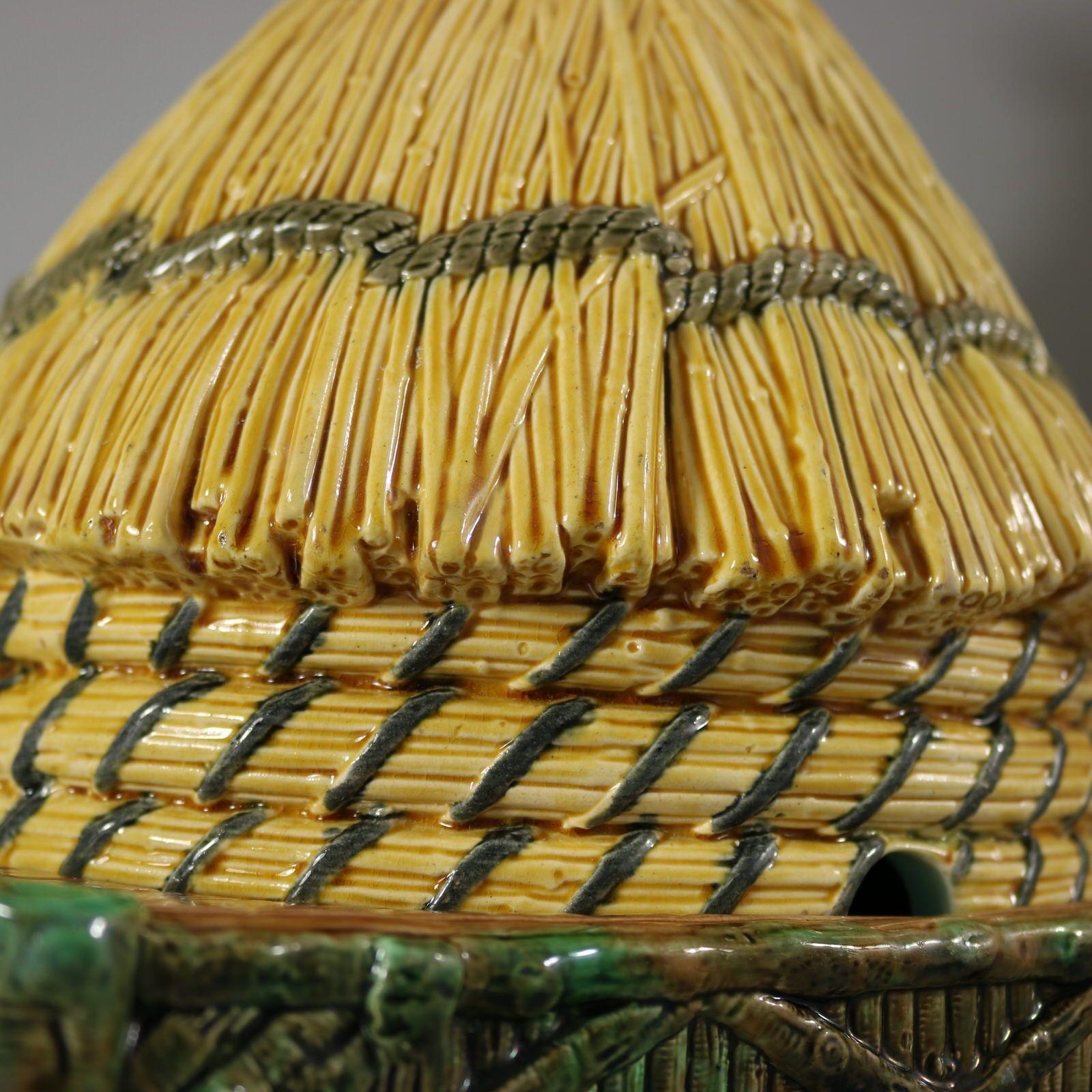 George Jones Thatched Beehive Cheese Keeper For Sale 4