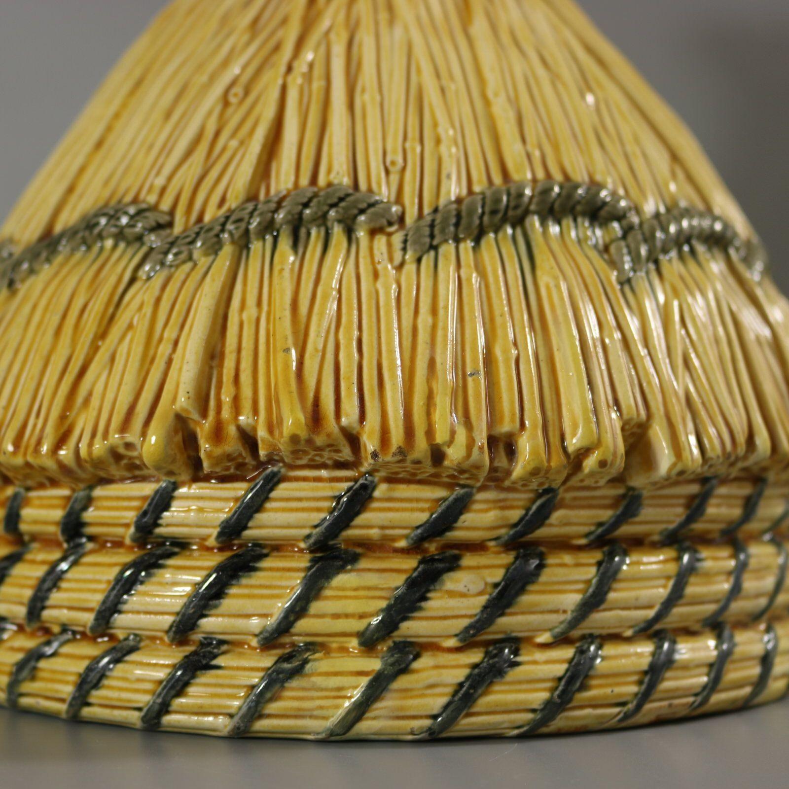 George Jones Thatched Beehive Cheese Keeper For Sale 12