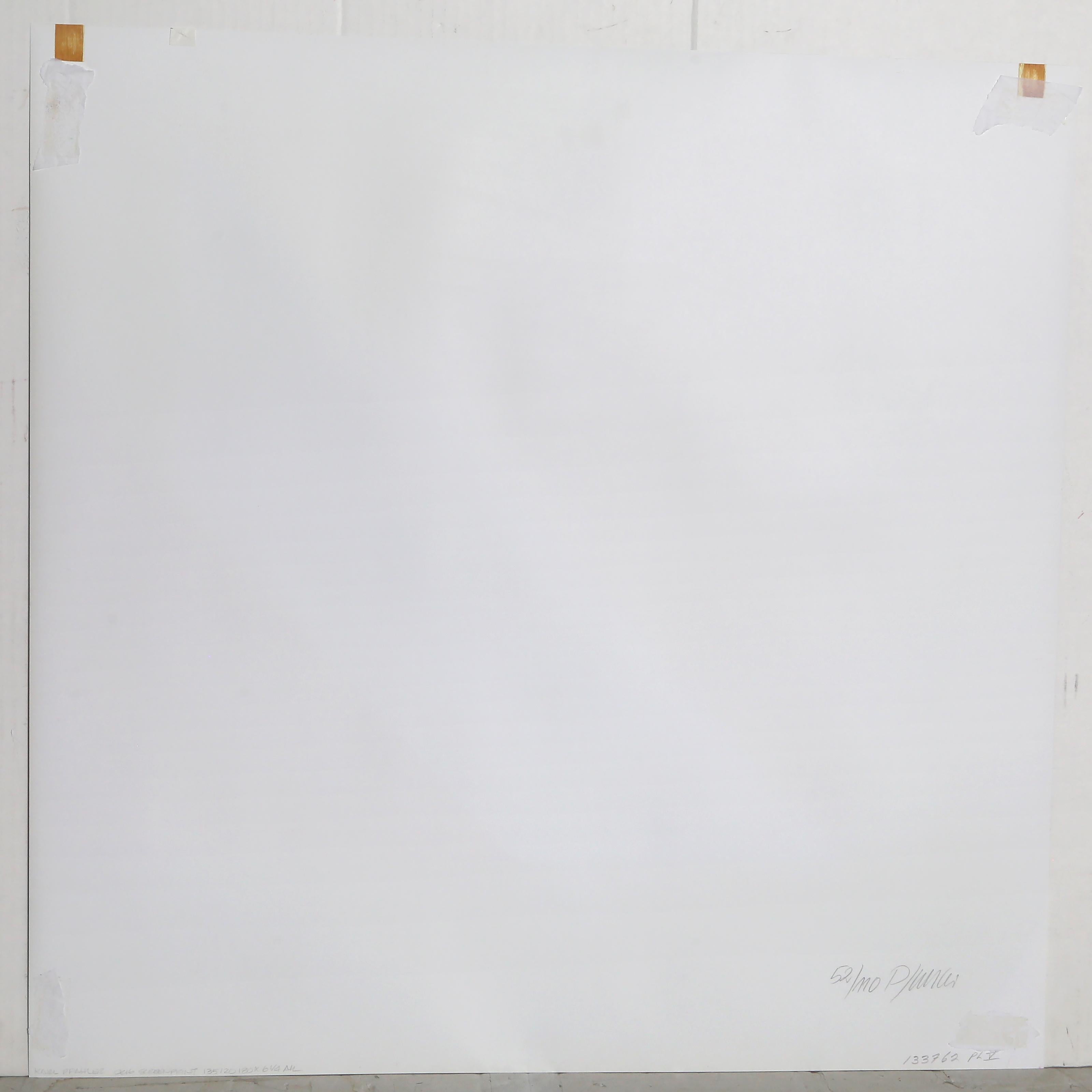 Ost-West Transit IV, Abstract Geometric Screenprint by Georg Karl Pfahler For Sale 2