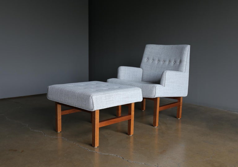 George Kasparian lounge chair & Ottoman, 1969. This piece has been expertly restored.