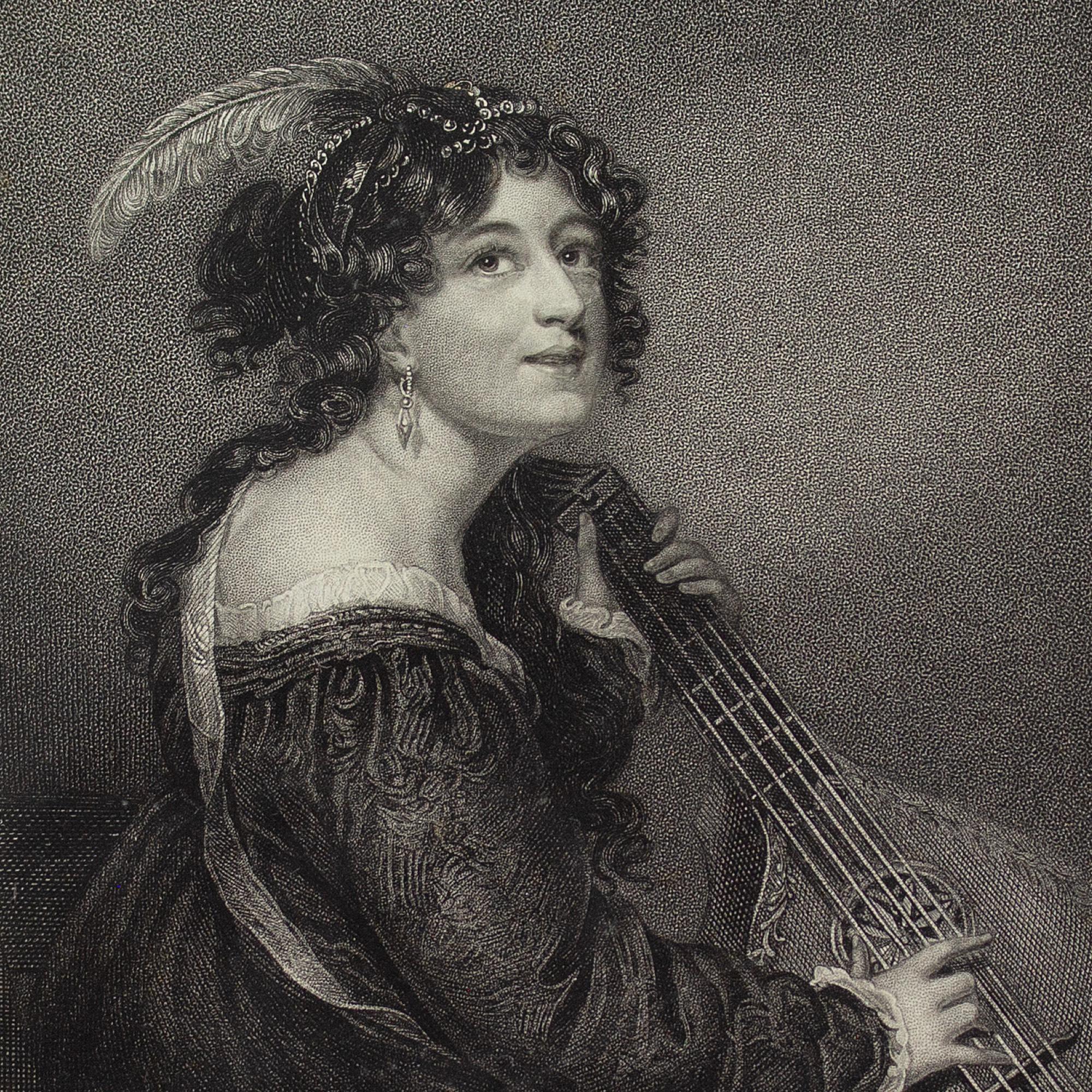 George Kellaway After Thomas Stewardson, Lady In Costume Playing The Mandolin 3
