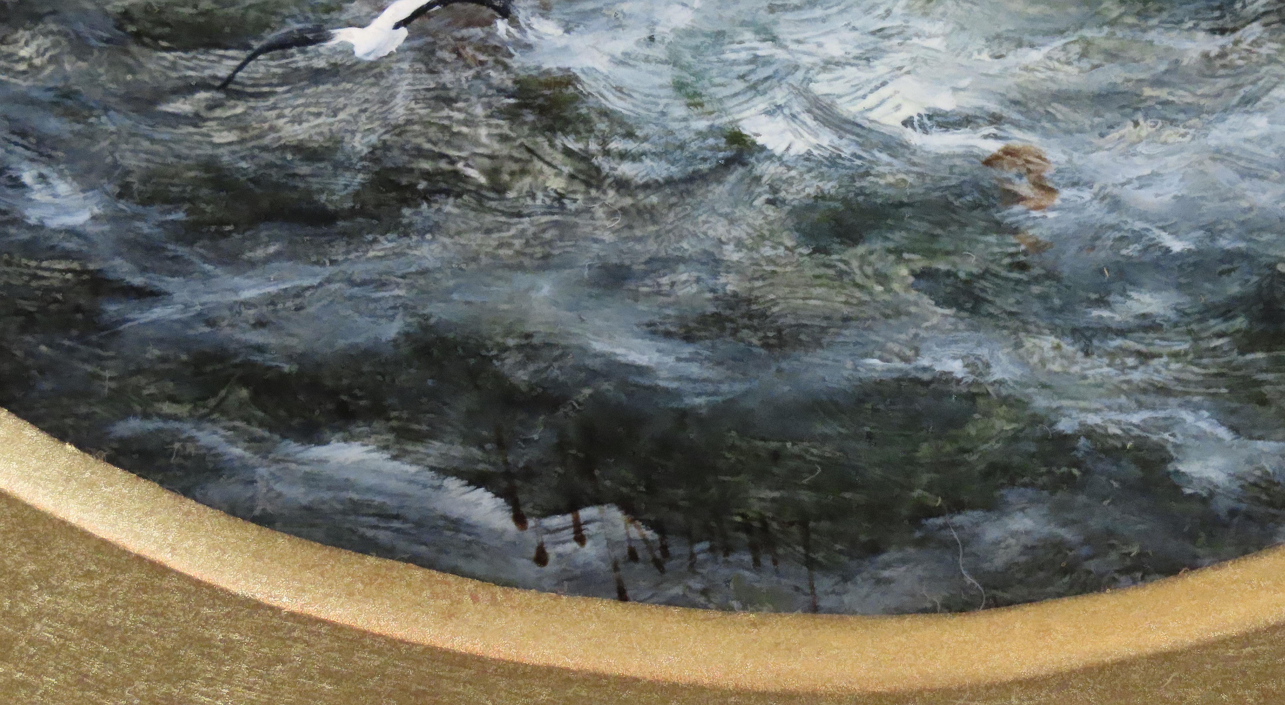 Ein Satz von vier Original-Ölen auf Karton von George Knight, 