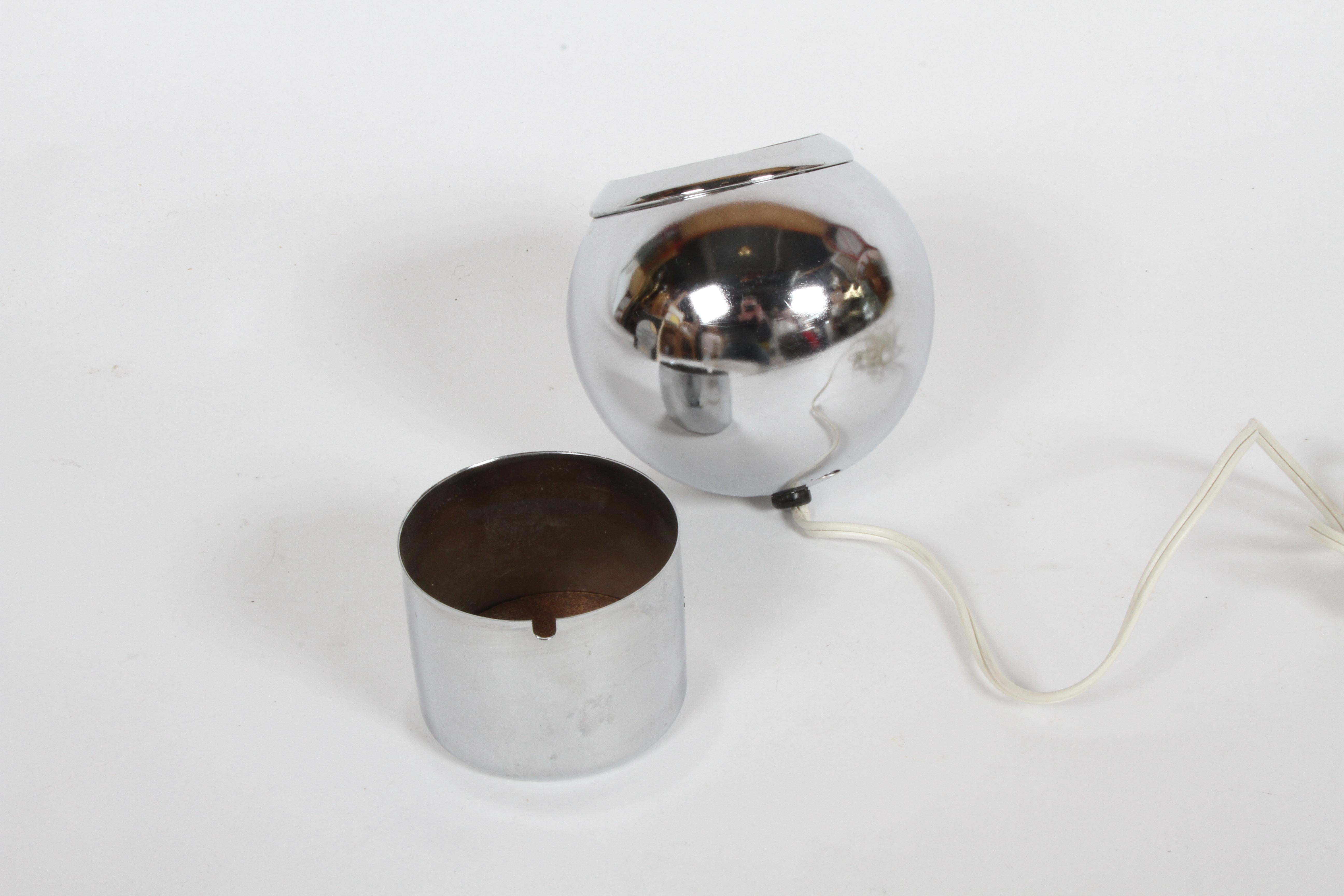 George Kovacs, Contribution to Art, 1960s Chrome Ball Art Accent Light / NOS 7