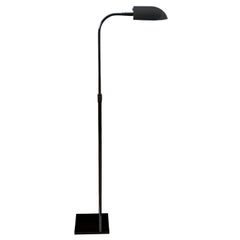 George Kovacs Modern Dark Chrome Library Reading Pharmacy Light Floor Lamp 52"