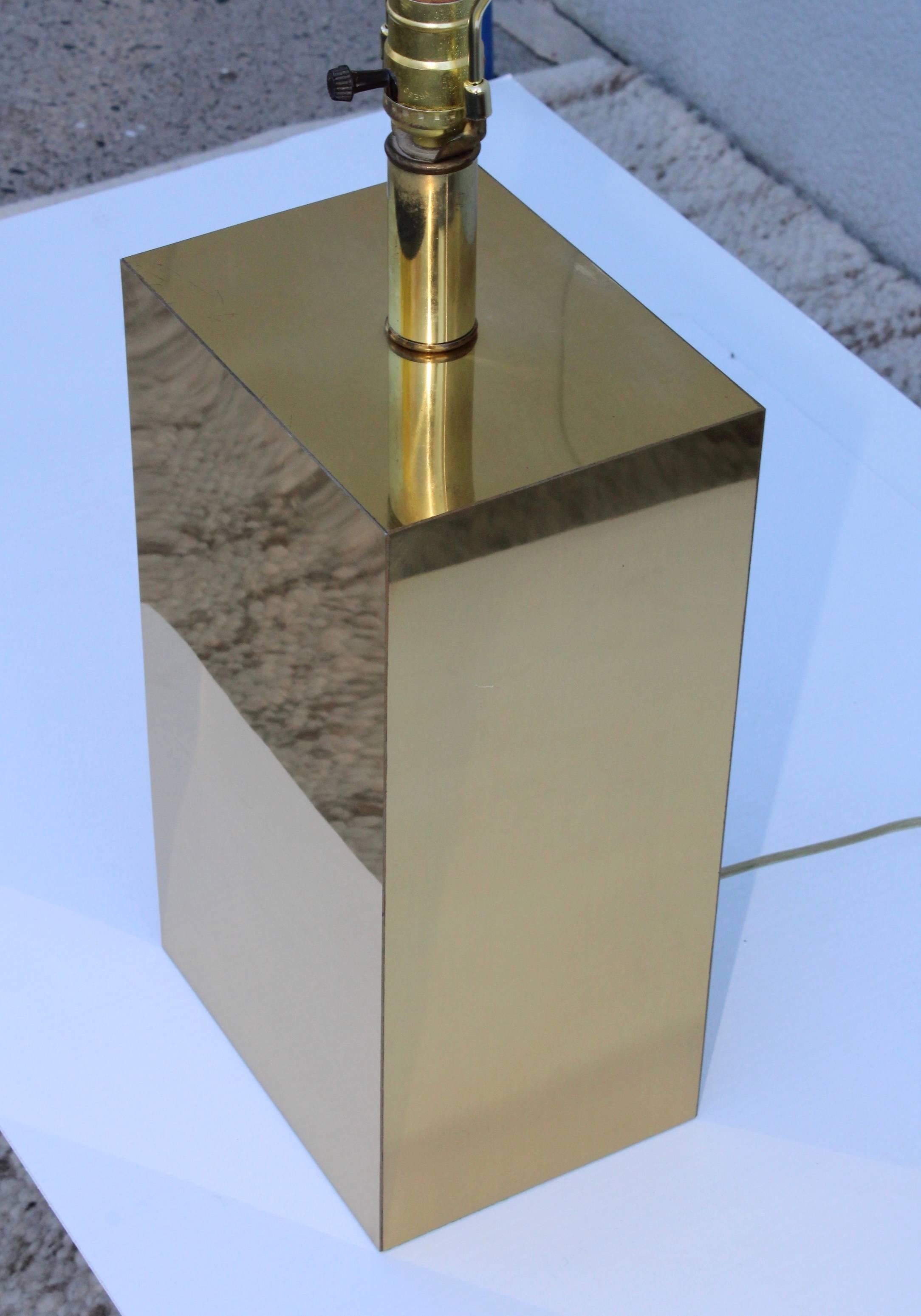 George Kovacs Modernist Brass Table Lamp For Sale 2