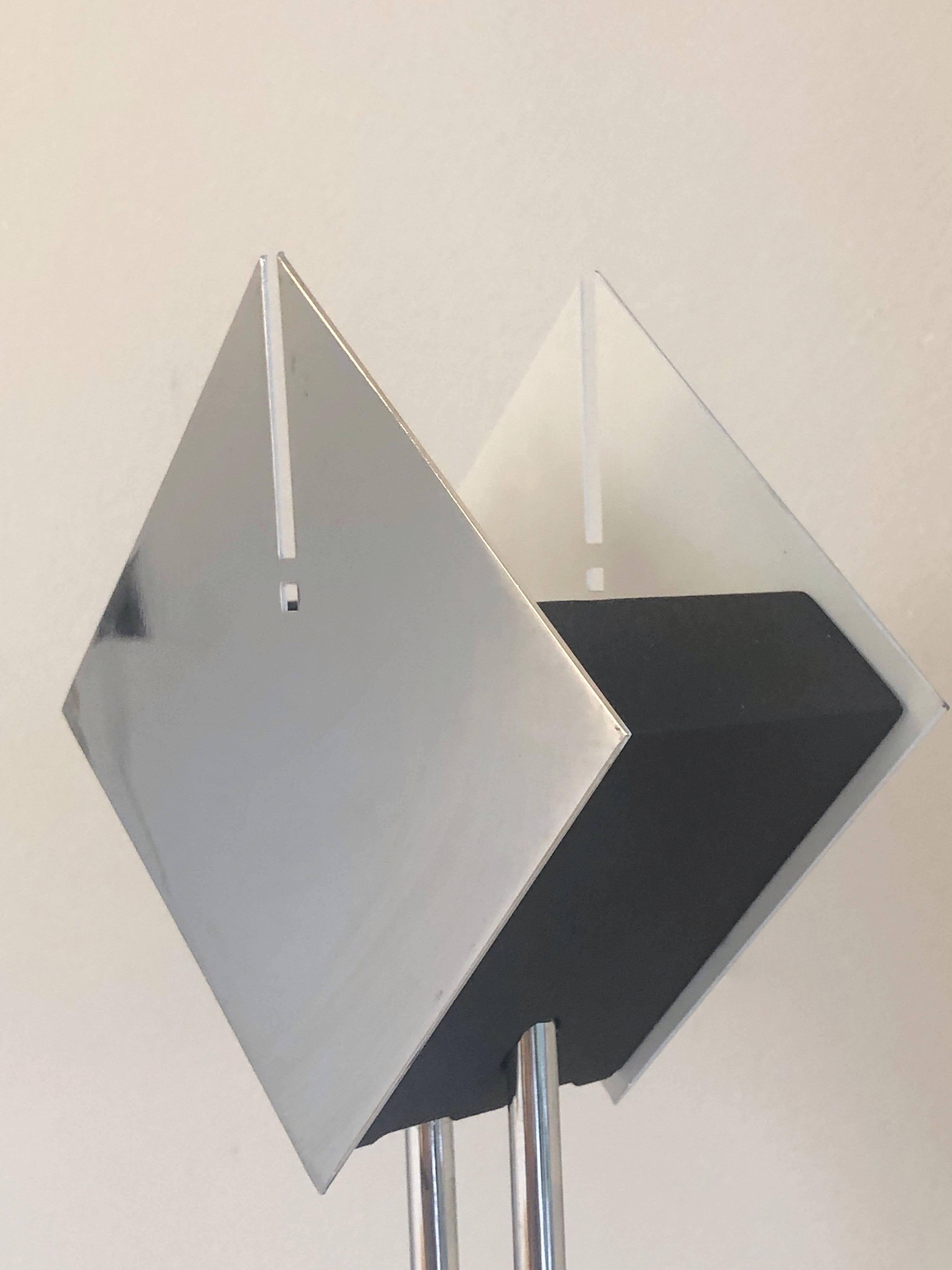 George Kovacs Post Modern Geometric Floor Lamp Sconces by Sonneman, 1987 2