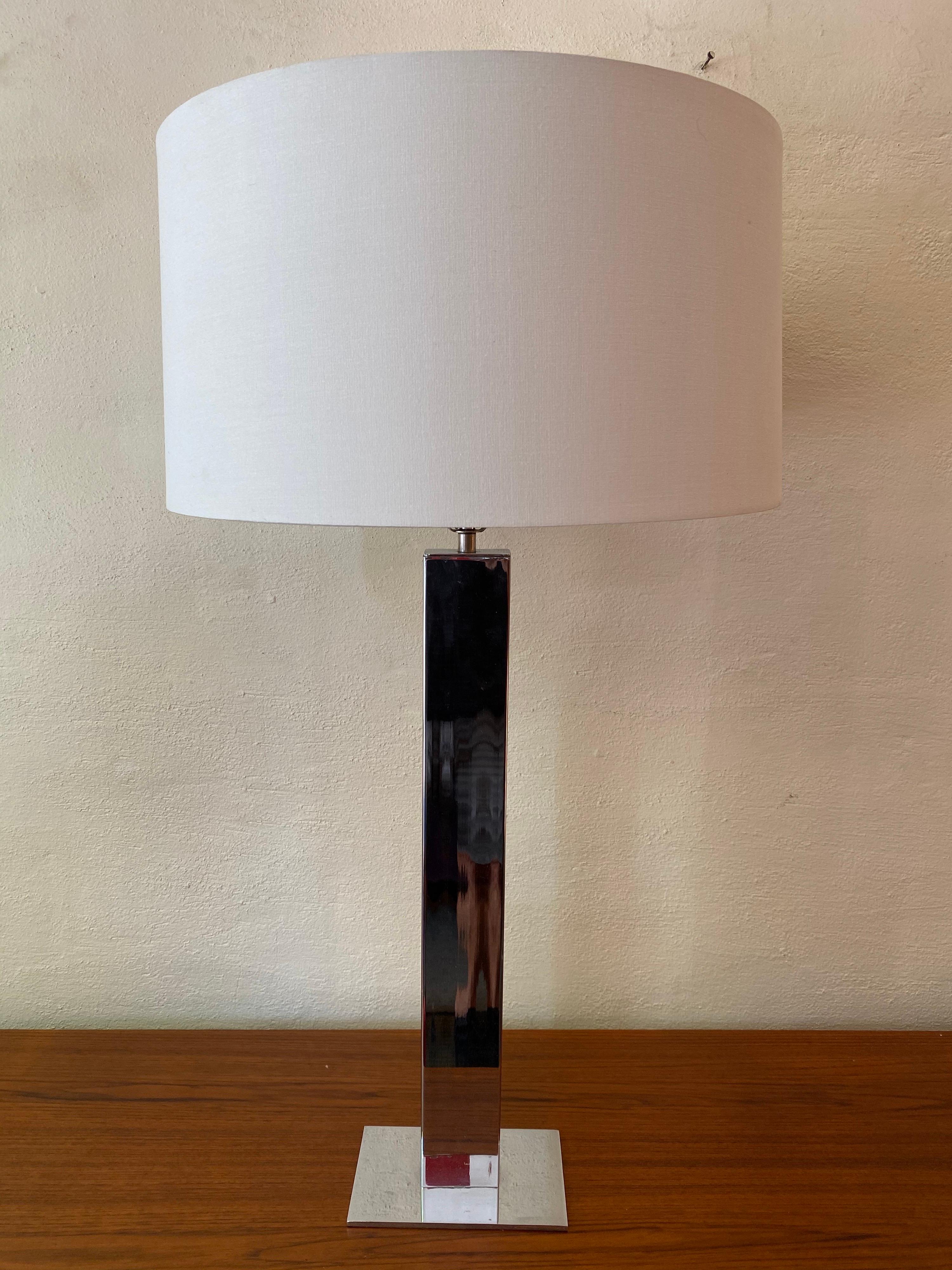 American George Kovacs Skyscraper Chrome Table Lamp