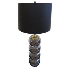 Vintage George Kovacs Stacked Chrome Sphere Lamp