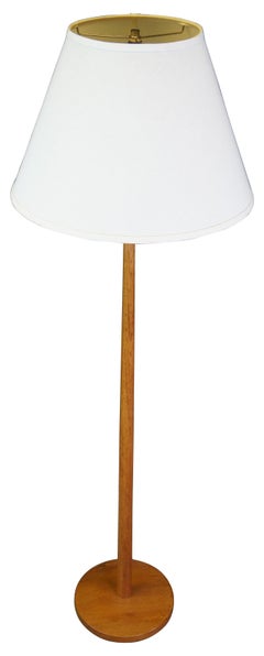 George Kovacs Swedish Mid Century Modern Teak Floor Lamp Minimalist MCM