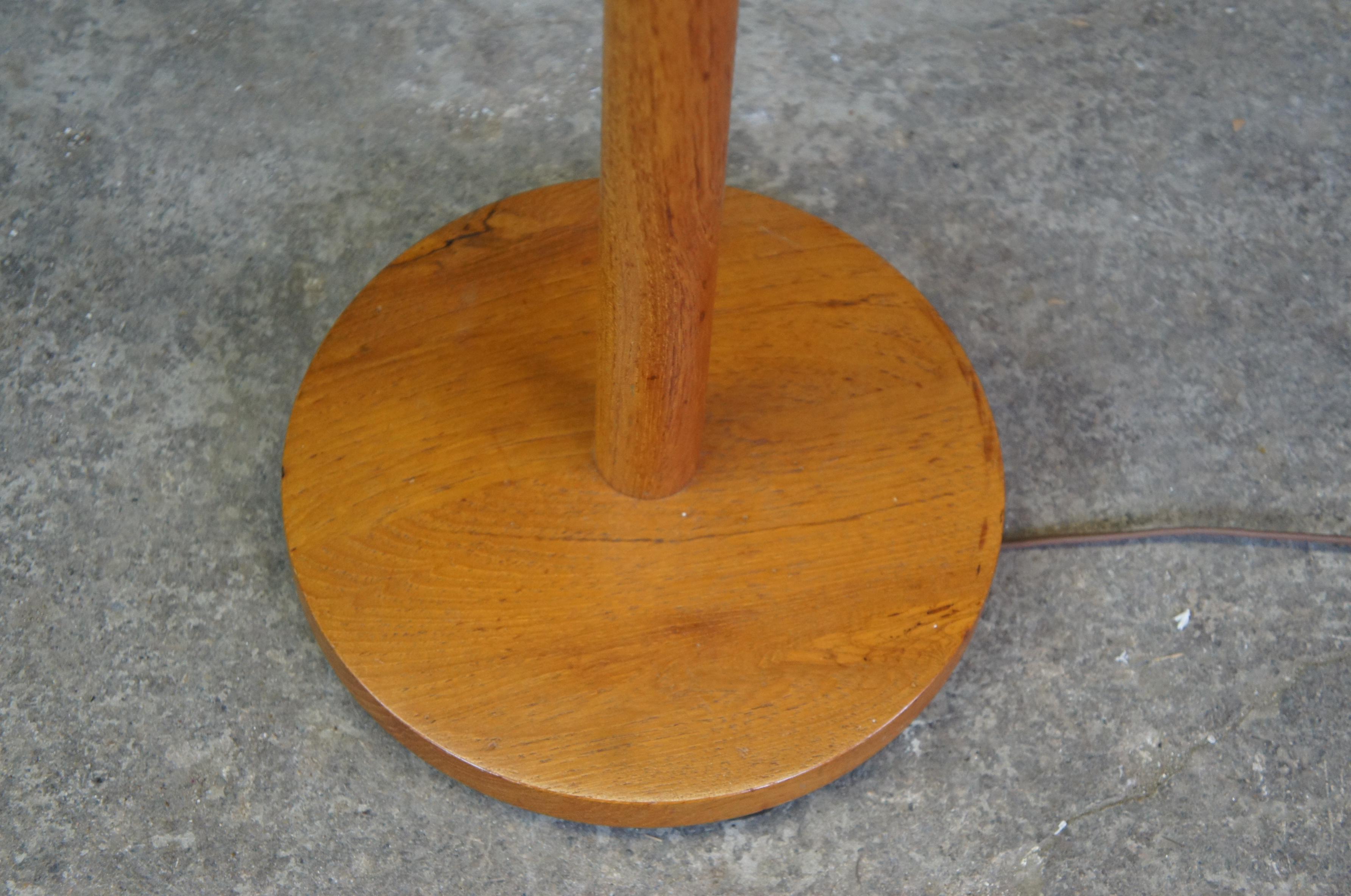 Scandinavian Modern George Kovacs Swedish Mid Century Modern Teak Floor Lamp Minimalist MCM