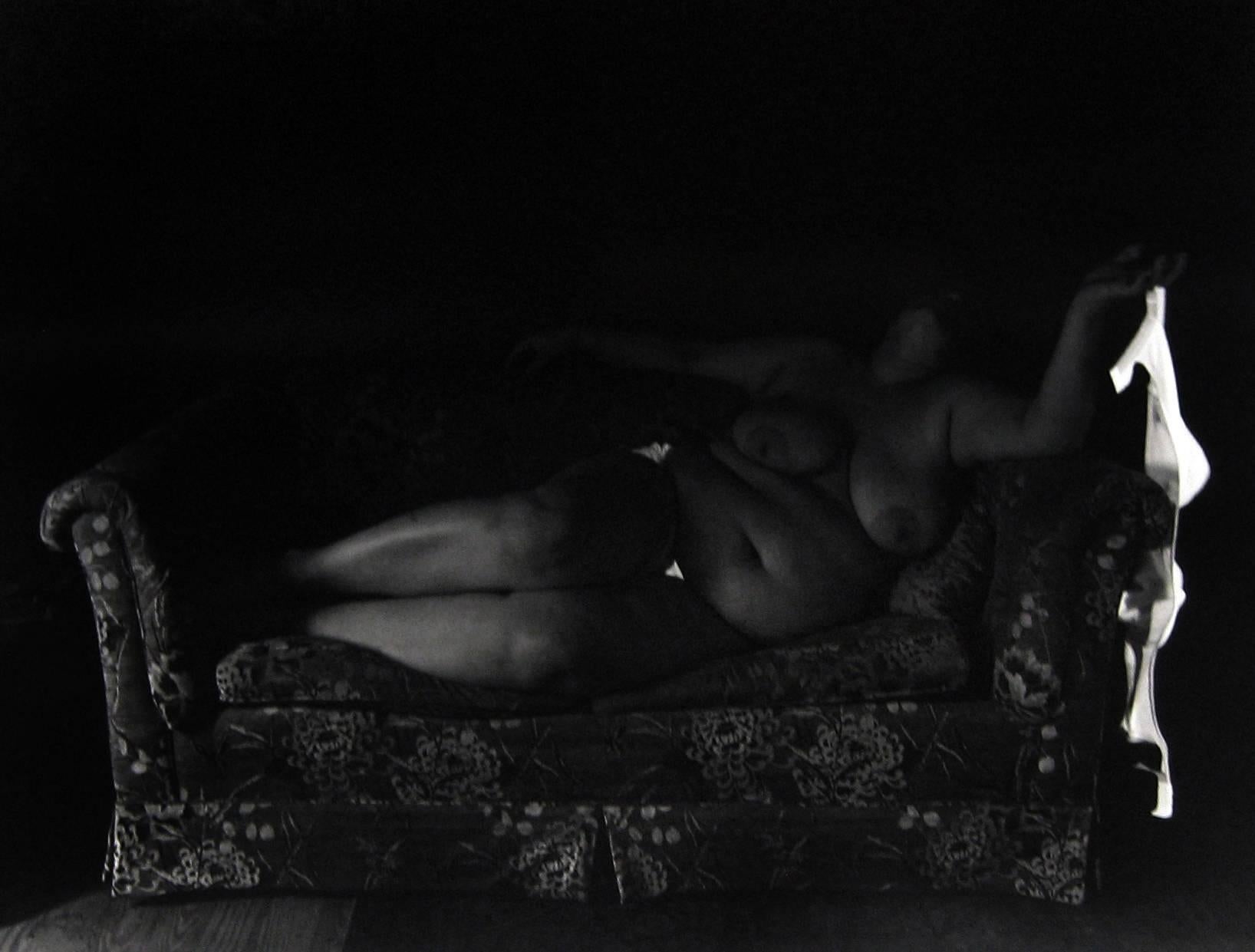 George Krause Nude Photograph – Weiße Dreiecke, Houston