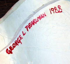 Southwest Scene, Pop Art Painted and Glazed Ceramic Sculpture by George Pearlman