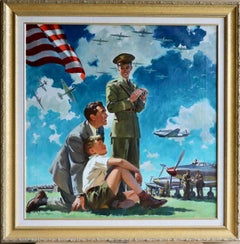 The Air Show, Original illustration for Goodyear Promotional Calendar