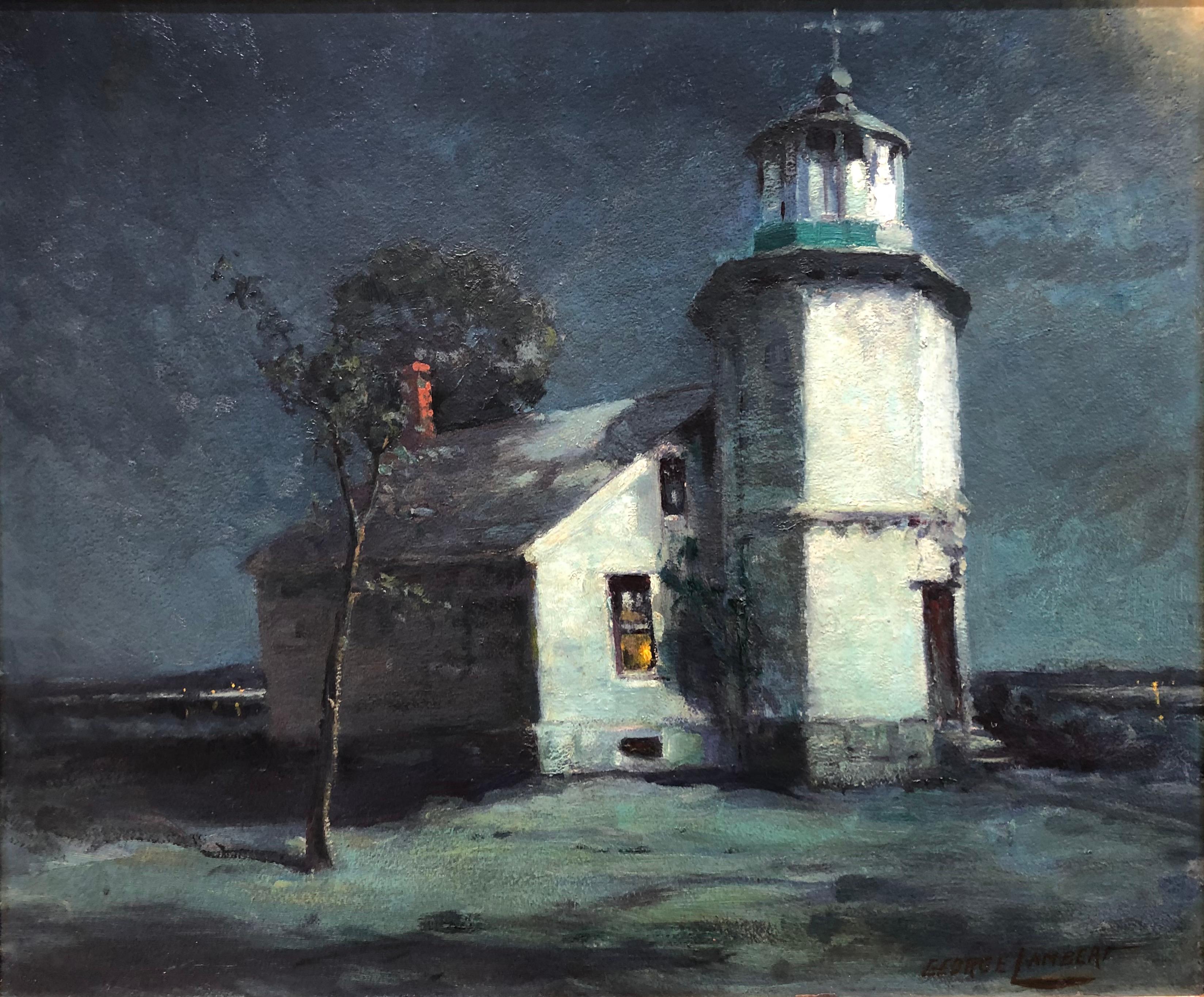 Landscape Painting George Lambert - Still is the Night (la nuit)