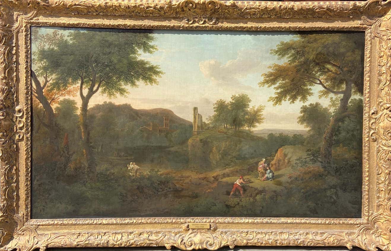 J R Lambert Artist George Lambert - Stunning 18th Century Landscape By George Lambert For ...