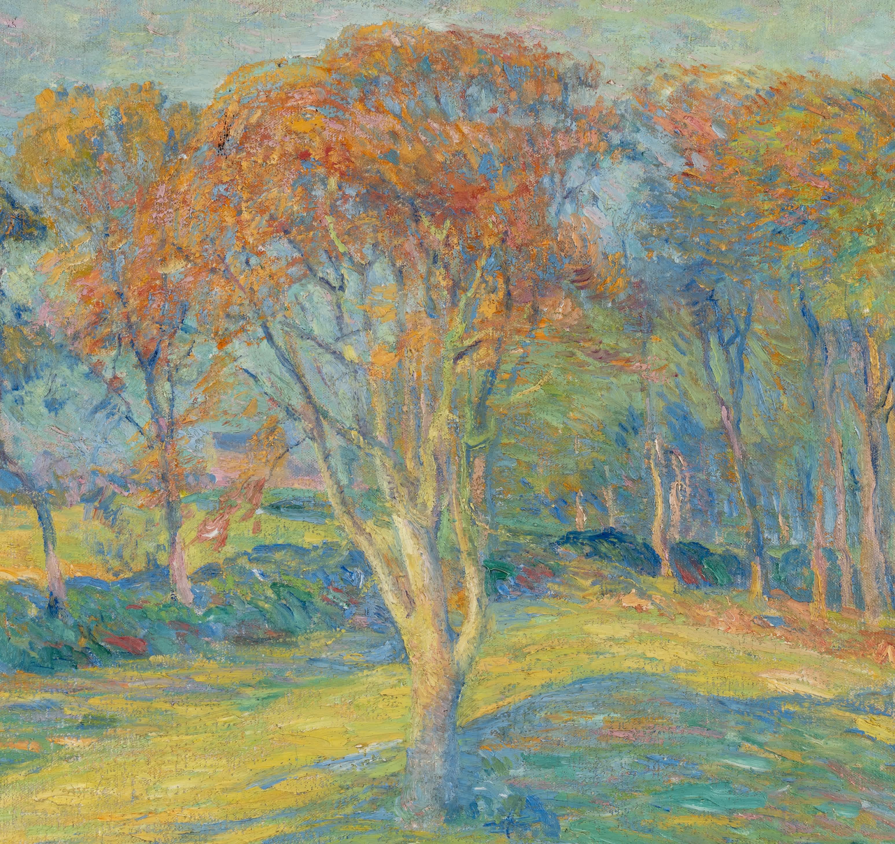 Paisaje de primavera - Painting Impresionista de George Laurence Nelson