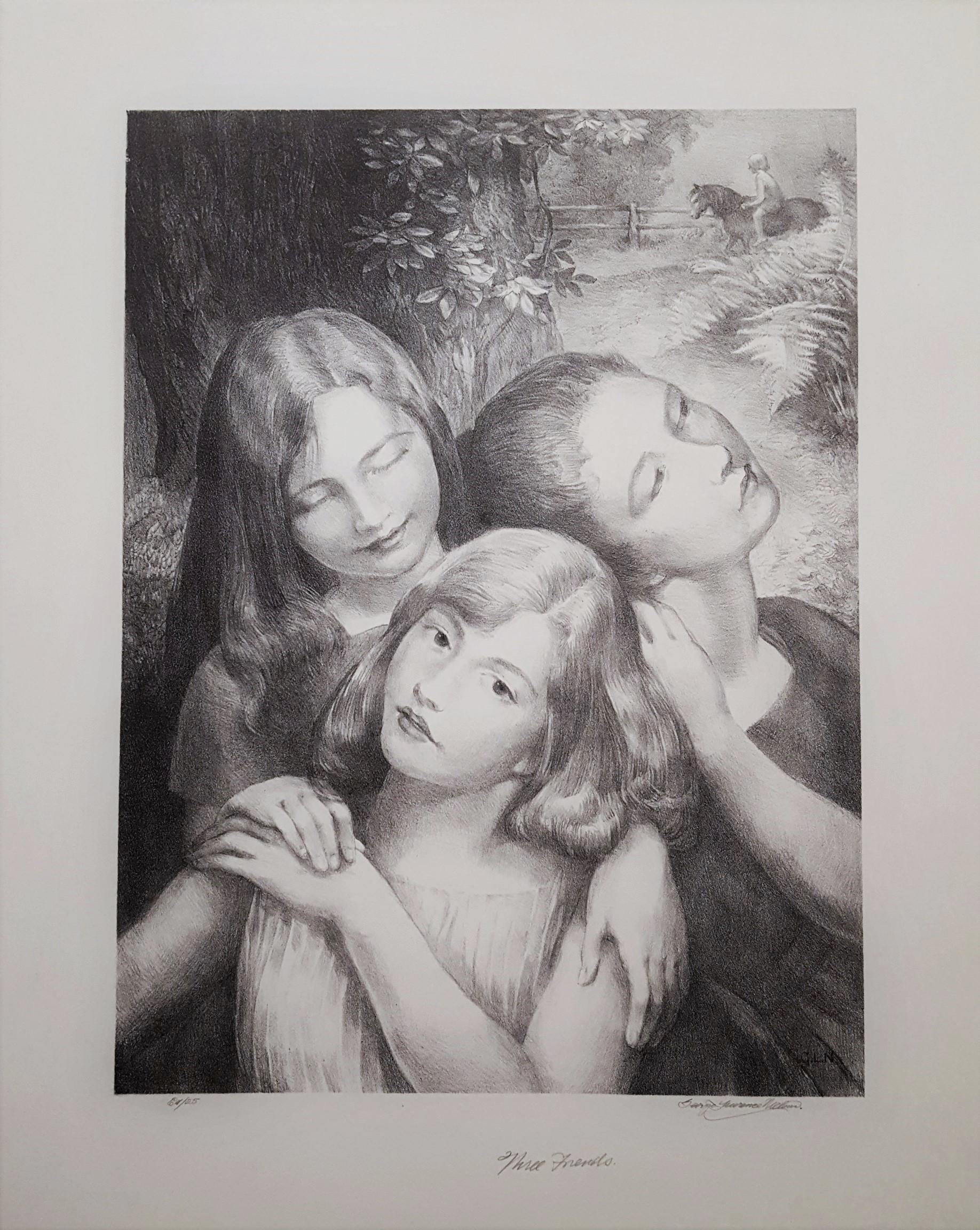 Three Friends - Print by George Laurence Nelson