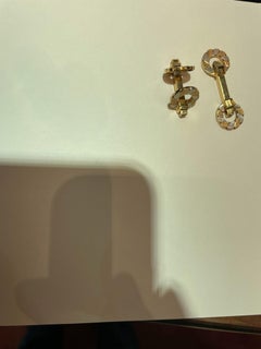 George Lenfant Folding Two Tone 18k Gold Cufflinks