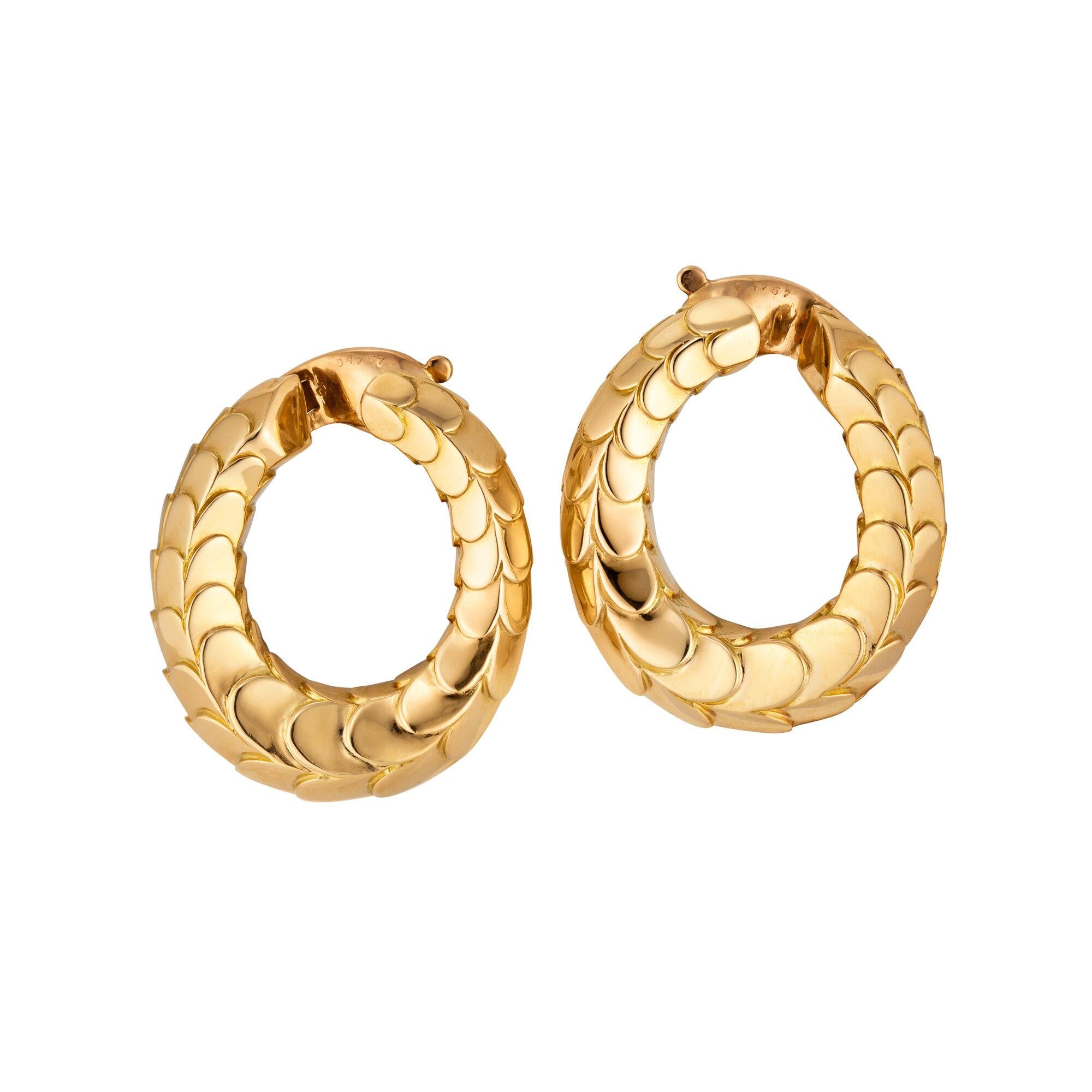 gold clip on hoops