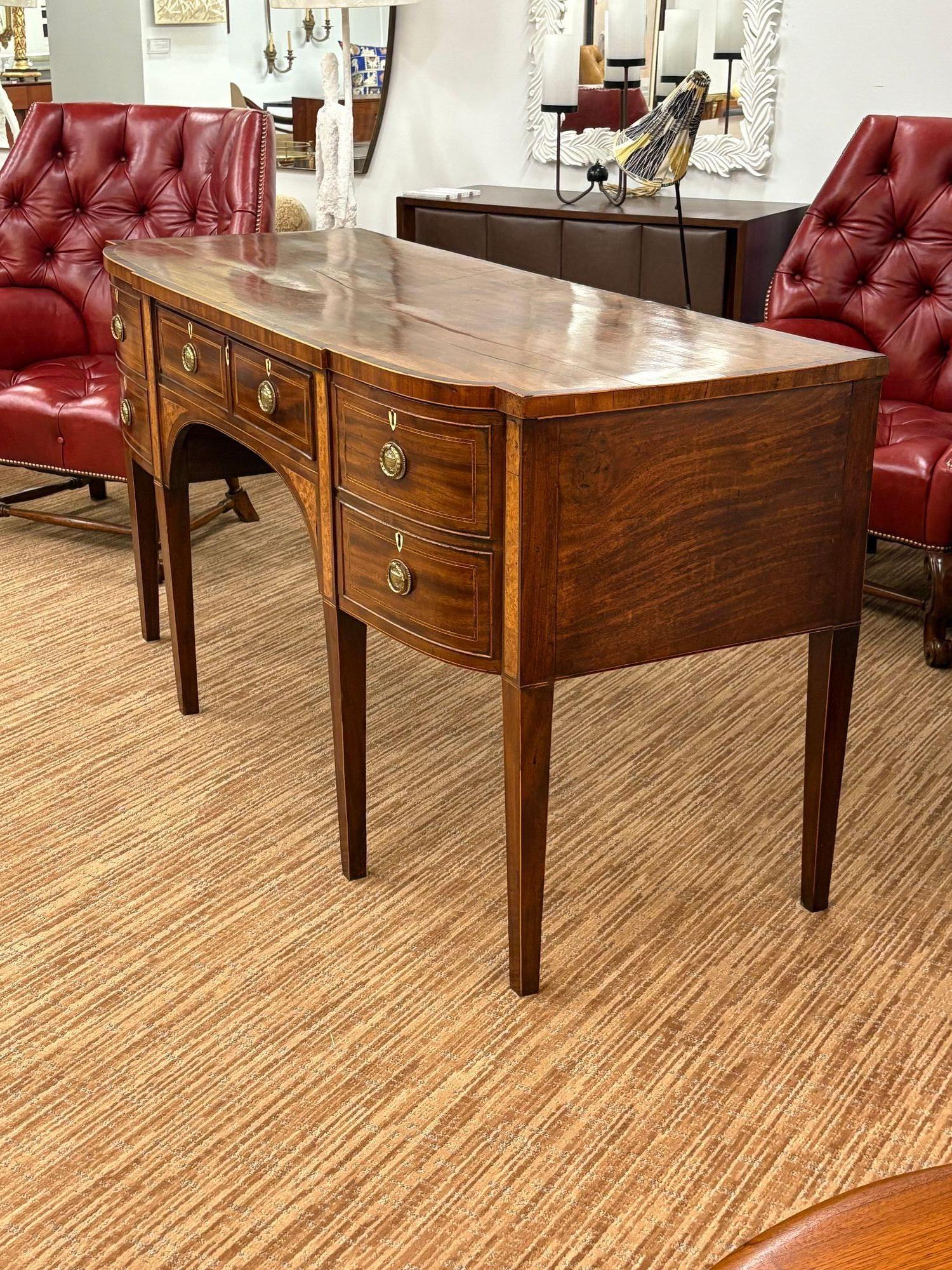 George III George lll, Mahogany, Satinwood Inlay, Sideboard, England, 18th/19th C. For Sale