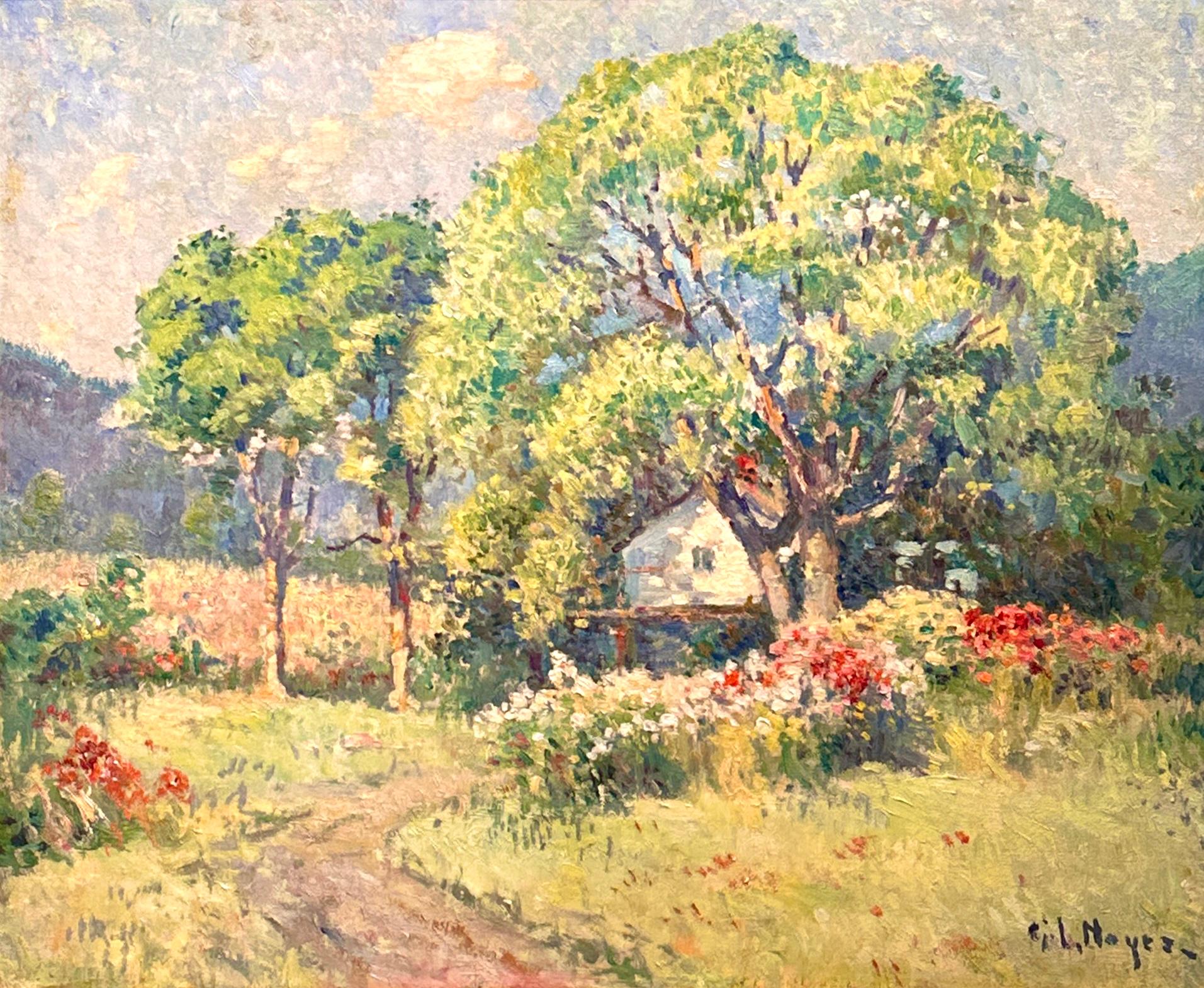 Landscape Painting de George Loftus Noyes - Pintor impresionista del siglo XX GL Noyes Paisaje de Vermont
