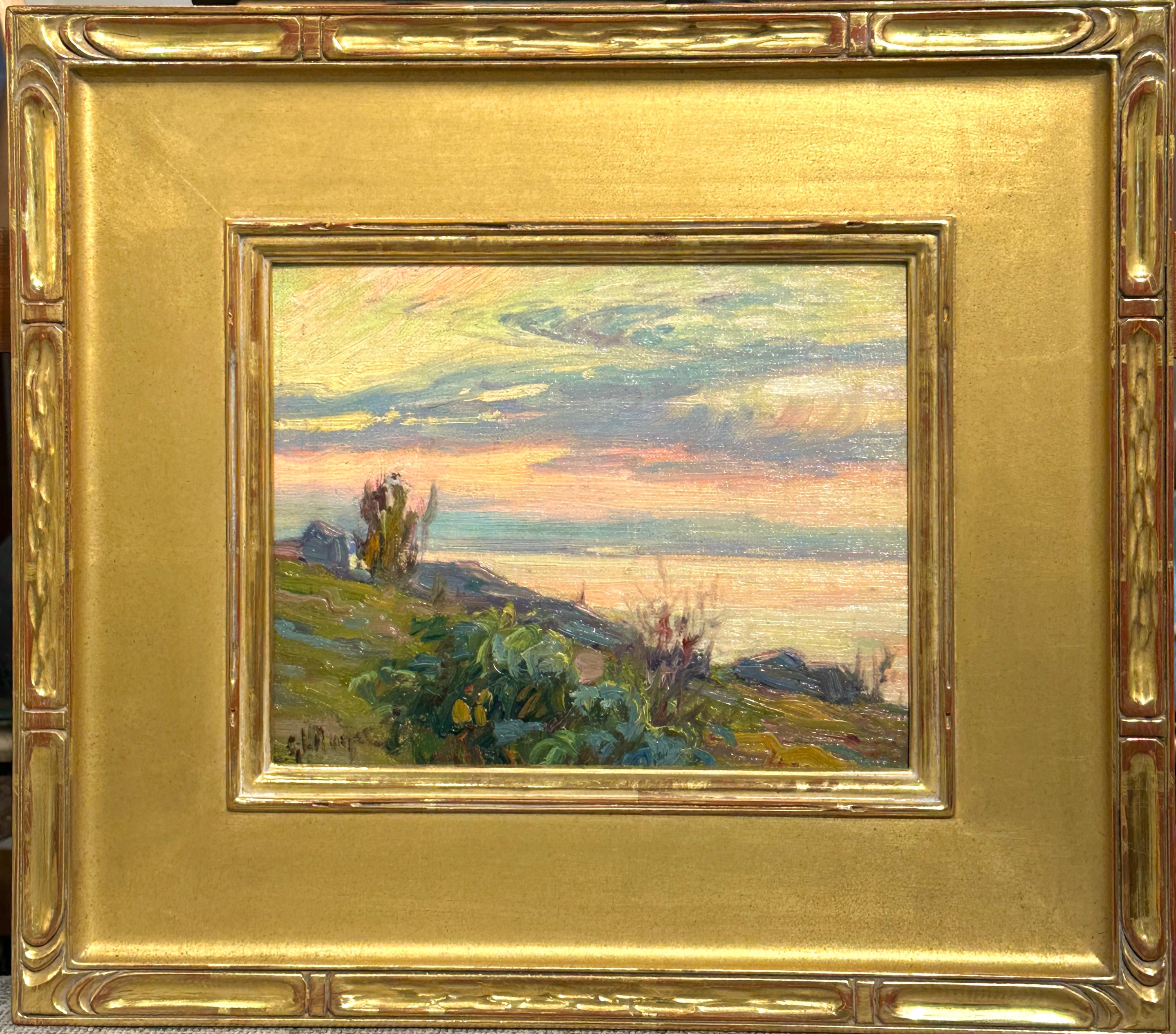Neuengland-Strand-Szene Amerikanischer Maler der Bostoner Schule GL Noyes – Painting von George Loftus Noyes