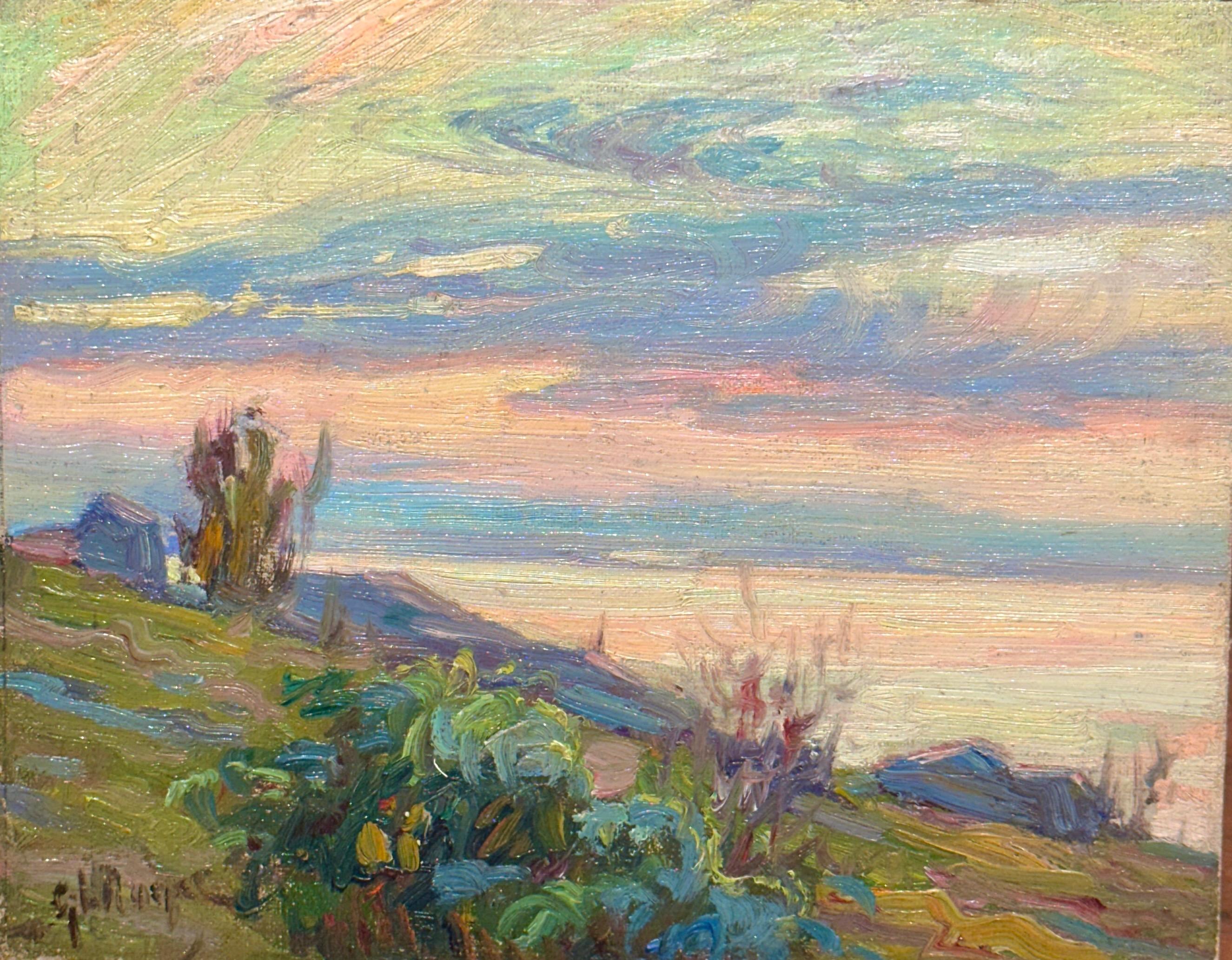 New England Beach Scene American Boston School Painter GL Noyes
