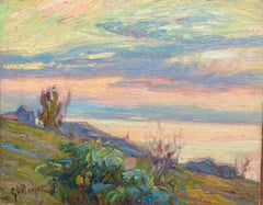 New England Beach Scene American Boston School Painter GL Noyes