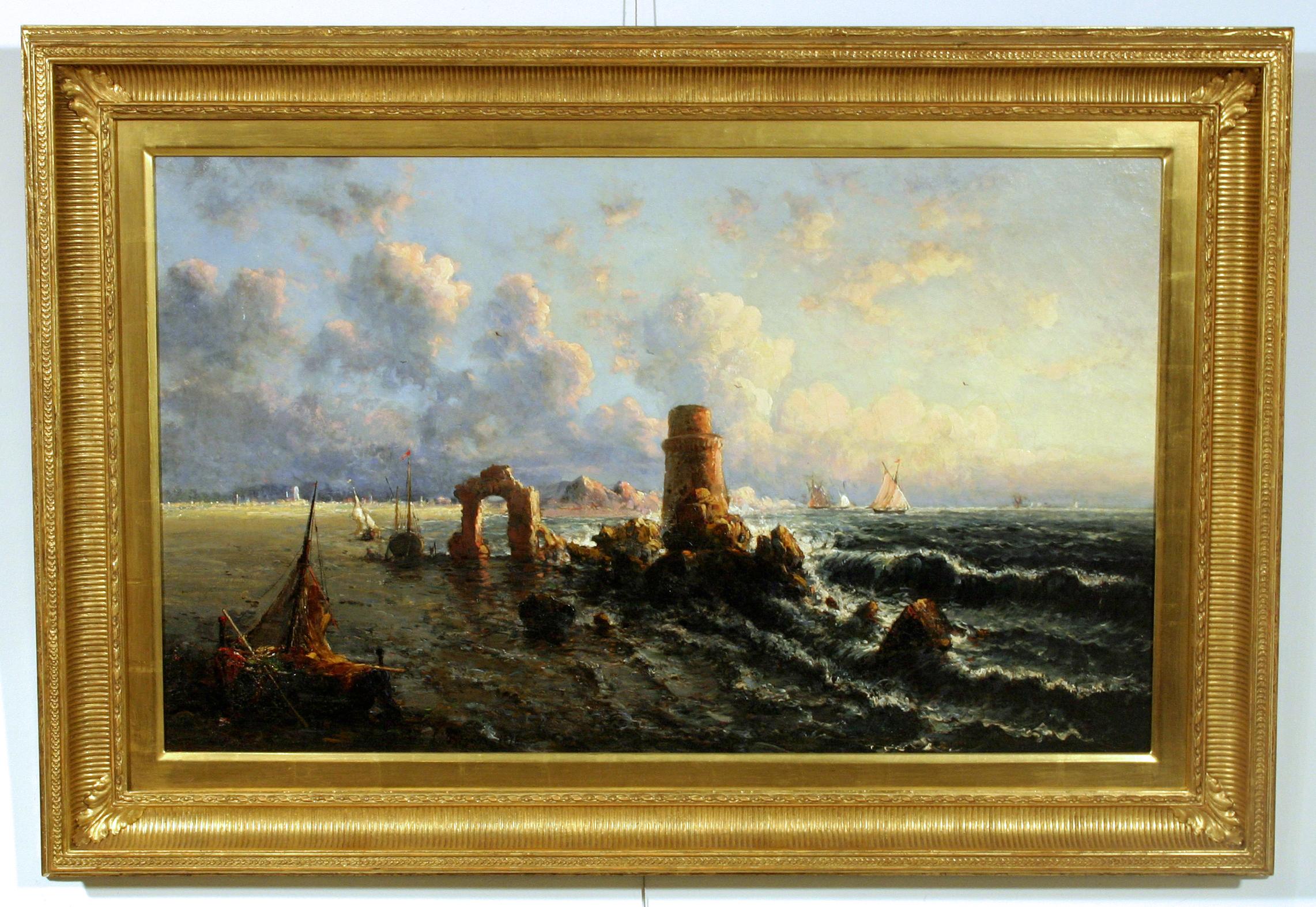 A Coastal View - Painting by George Loring Brown